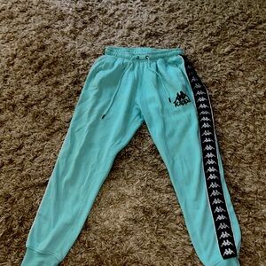 Light Turquoise Kappa Sweatpants